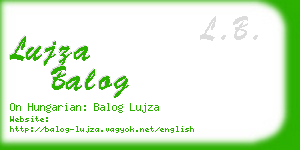 lujza balog business card